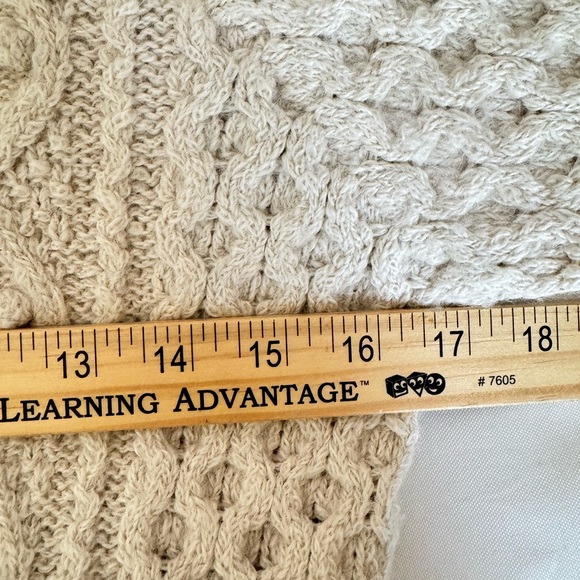 Isabel Marant Textured Knit Alpaca Wool Sweater in Cream Quiet Luxury Designer - Picture 10 of 11